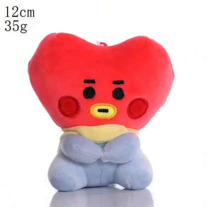 LINE FRIENDS BT21 Kpop Anime 10–24 Cm Cartoon Plush Toy Backpack: Cute Korean-Style Doll—Perfect for Christmas and Birthdays