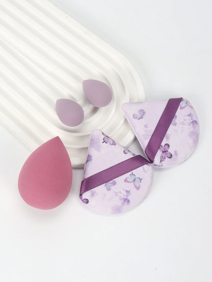 5Pcs Professional Makeup Sponge Set - Soft, Gentle, Multi-Purpose Tools for Perfect Foundation, Powder, and Blush Application