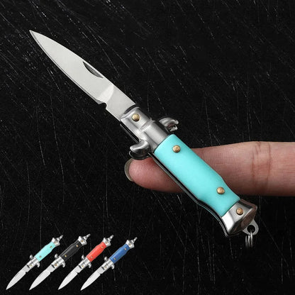 MiniPortable Folding Pocket Knife Multifunction EDC Keychain Pendant Camping Outdoor Survival Blade Cutter Opener Unpacking Tool