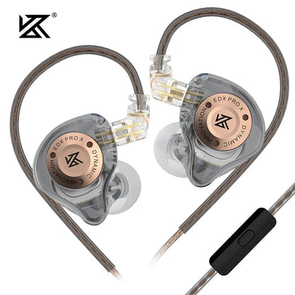 KZ EDX PRO X Dynamiczny Napęd Słuchawek Dousznych HIFI Basowe Słuchawki DJ Sport Muzyka z Redukcją Szumów
