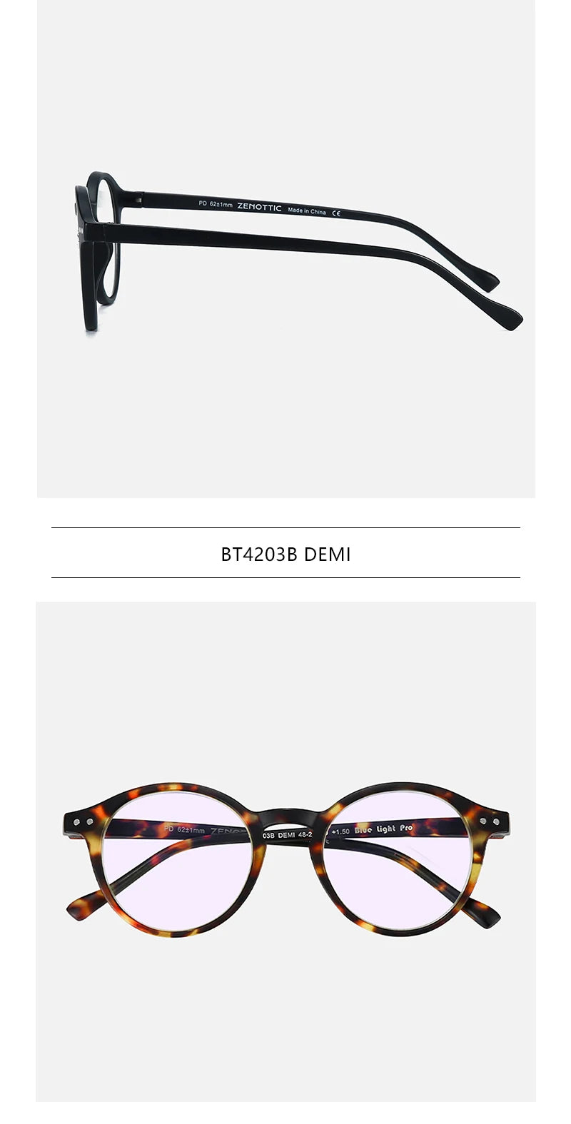 ZENOTTIC 2026 Retro Reading Glasses Anti Blue Light Blocking Readers Fashion Lightweight Eyeglasses Women Men Diopter 0 to 4.0
