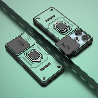 Armor Shockproof Case For Xiaomi Redmi 13 4G Redmi 13C 5G Protective Cover Ring Magnetic Holder Coque Fundas Capa