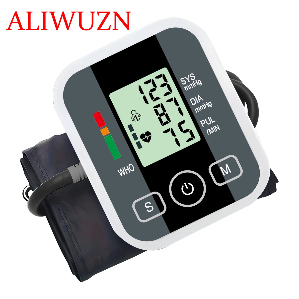 Digital Upper Arm Blood Pressure Monitor - Automatic BP Tonometer with Pulse Measurement,Sphygmomanometer Health Monitoring