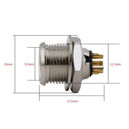 3/4/5/6pin Mini XLR Aviation Connector Female Plug Male Socket Zinc Alloy+copper pins for MIC Microphone Audio Video Connecting