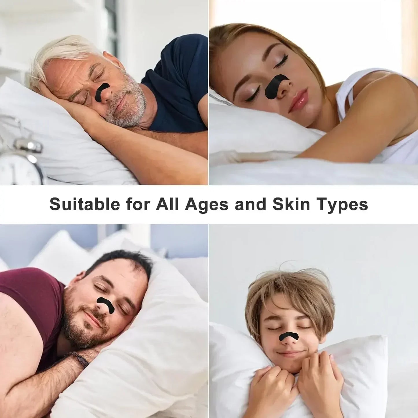 2026Anti-Snoring Nasal Strips Kit Magnetic Nose Strips for Nasal Breathing Dilators Sports Air Improvement And Better Sleeping