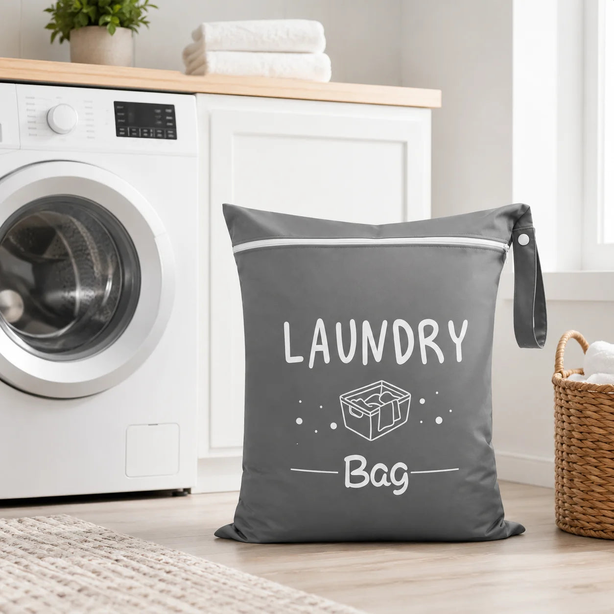 Portable Dirty Clothes Storage Bag Laundry Bags Oxford Waterproof Storage Pouch For Swimming Fitness Beach Clothes Organizer Bag