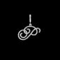 Fashion 26 Cursive Initial Letter Zircon Pendant Necklace For Women Shiny Crystal Alphabet Rope Chain Necklace Hip Hop Jewelry