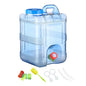 15-3L Portable Water Container with Spigot Water Storage Carrier Water Storage Container for Outdoor Camping Picnic Water Bottle