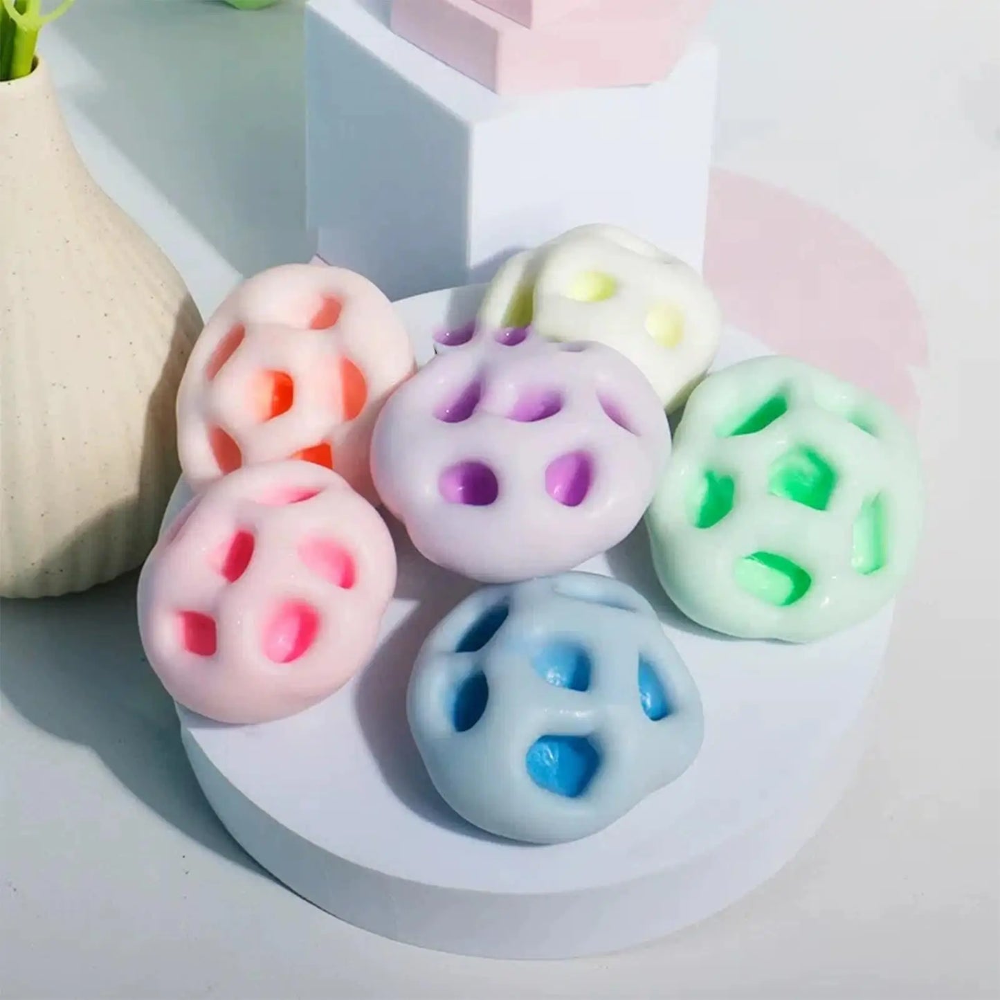 1Pc Squeeze Toys Interesting Sensory Toys Stress Relief Deformable Squeeze Handmade Finger Pinch Creative Squeezing Soothing Toy