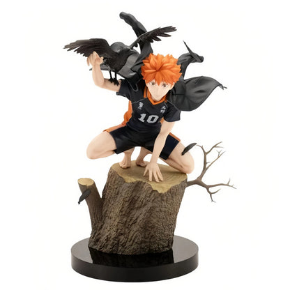 Haikyuu Gk 20cm Hinata Shoyo Tobio Kageyama Crow Stump Statue Model Cool Desktop Decoration Figure Collector Anime Fanatic