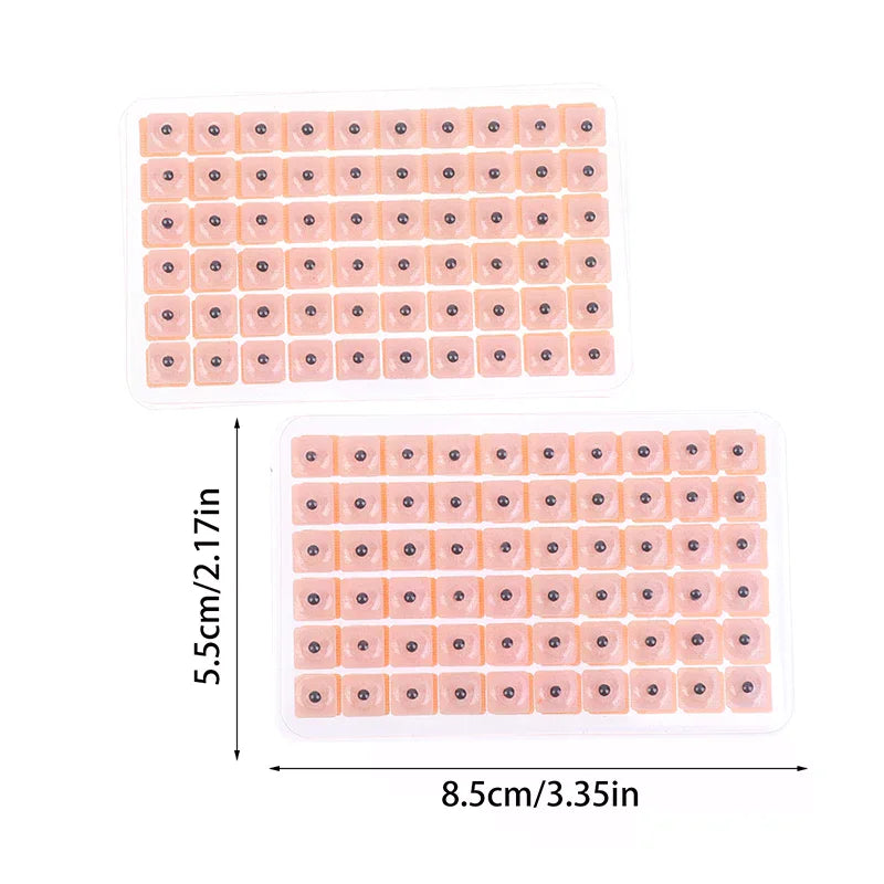 4 In 1 Set Multi-Condition Ear Seeds Acupuncture Auricular Sticker Kit 600pcs With Acupressure Chart Tweezer Auricular Probe