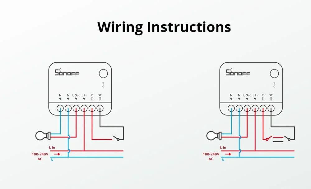 SONOFF MINI R4 Matter MINIR4M Matter Relay Sonoff Mini R4 Extreme Wifi Smart Switch Matter with Alexa Google Home Homekit