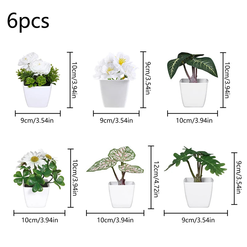 1SET Simulation Plant Potted Plant, Suitable For Commercial Office Counter, Living Room, Study, Courtyard, Home Decoration