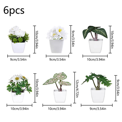 1SET Simulation Plant Potted Plant, Suitable For Commercial Office Counter, Living Room, Study, Courtyard, Home Decoration