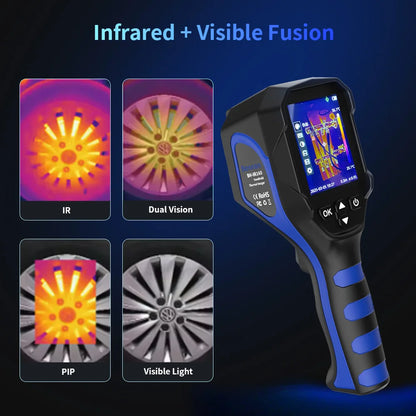 BOSEAN Thermal Imaging Camera with 256x196 IR Resolution, 25Hz, ＜40mK, 16GB Memory, -4℉ to 1022℉ for Maintenance, HVAC