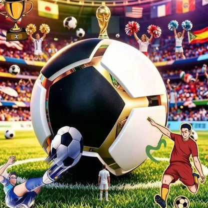 Stress-Relief Football Squeeze Toy International Flag Keychain Souvenir Small Fan Gift Button Collectible