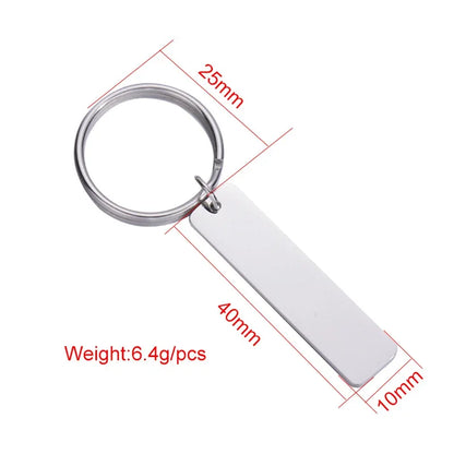 Custom Keychain Engraved with Name & Date, My Love My Life My Friend Message, Personalized Gift Key Ring for Couples, Men, Women