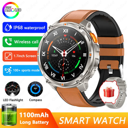 Military T-Rex 3 GPS Waterproof Smart Watch 1.46"HD AMOLED Built-in 6 Frequency Satellite Outdoors Sports Fitness Smart Bracelet