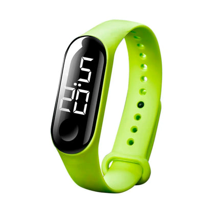 Man Woman LED Electronic Sport Watch Luminous Sensor LED Student Adult Couple Electronic Watch With Shell Adjustment Watch