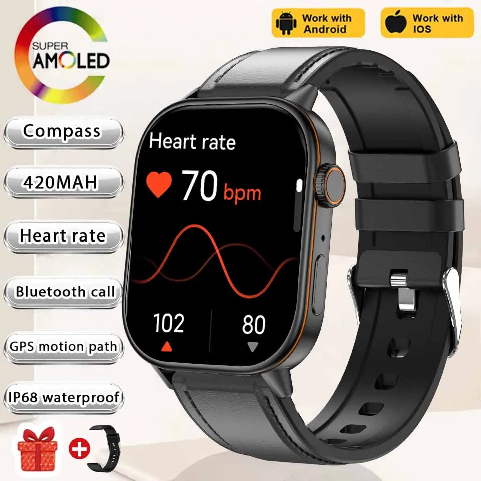 Newly Built-in GPS Sports Fitness Pilates Smart watch Women Fashion Precise Positioning 5ATM Waterproof Bluetooth Call Bracelets