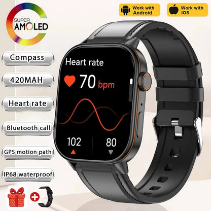 Newly Built-in GPS Sports Fitness Pilates Smart watch Women Fashion Precise Positioning 5ATM Waterproof Bluetooth Call Bracelets