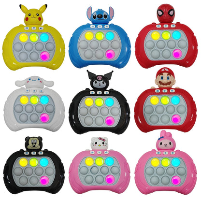 New Sanrio Kuromi Quick Push Game Pop Up Fidget Bubble Electronic Pop it Pro Game Lightweight Anti-Stress Toy Adult Gift