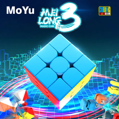 MoYu MeiLong 3x3x3 Stickerless Magic Cubes Speed Puzzle Cubo Magico Adult Toys Game Birthday Christmas Gifts For Children