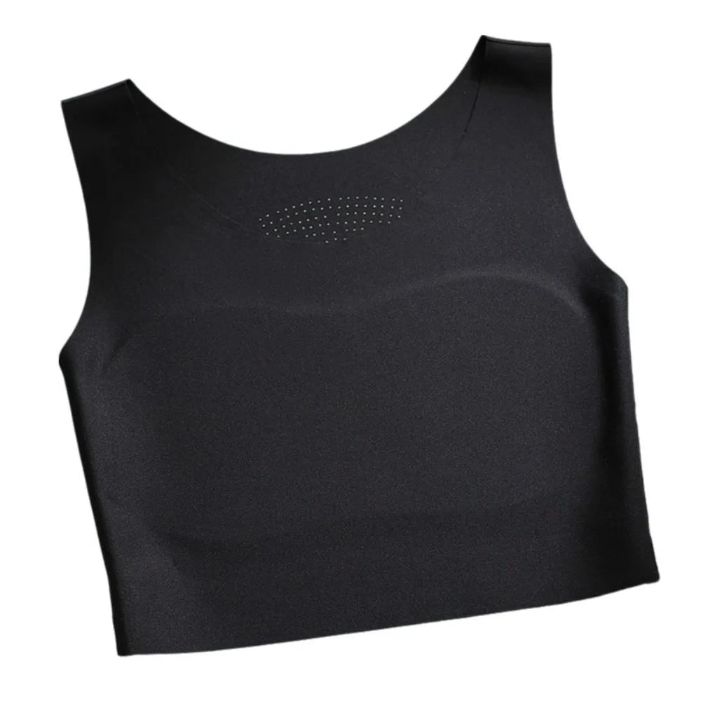 S/M/L/XL/XXL Chest Binding Underwear Ice Silk Material U Neck Design Liquid Foundation Bra Backless Style Soft Steel Ring
