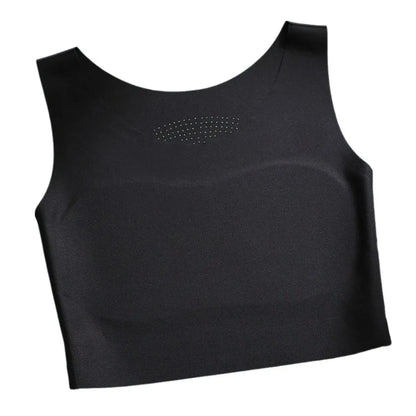S/M/L/XL/XXL Chest Binding Underwear Ice Silk Material U Neck Design Liquid Foundation Bra Backless Style Soft Steel Ring