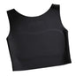 S/M/L/XL/XXL Chest Binding Underwear Ice Silk Material U Neck Design Liquid Foundation Bra Backless Style Soft Steel Ring