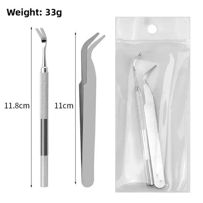 1Set Portable Tick Removal Tweezers Professional Painless Tick Remover Tool for Dogs Cats Pets Human Tick Extractor Accessories