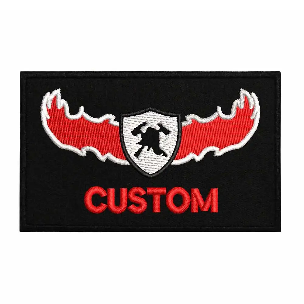Custom 8cmx5cm Israeli fire embroidery name patch