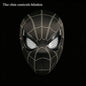 In Stock Miles Spider-Man 1:1 Scale Electronic Mask With Moving Glowing Eyes Ring Control Cosplay Toy Gift For Boys Gift