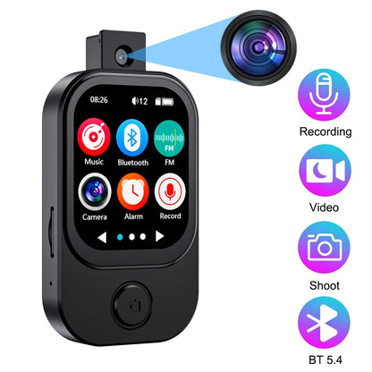 MP3 Player HiFi 2026 New Bluetooth 5.3 Sports Sound Music Walkman with Camera for Photos Built-in FM Radio Voice Recorder