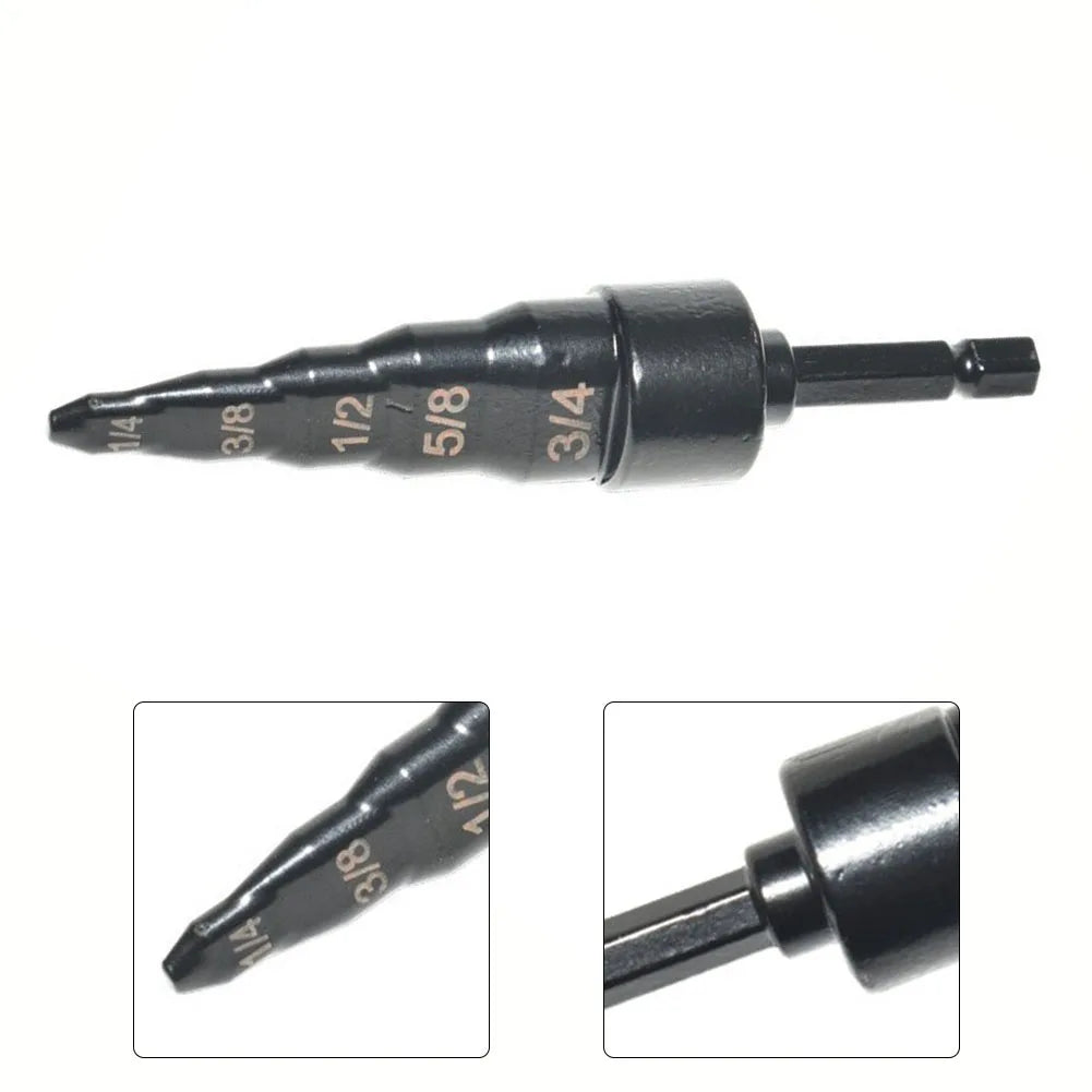 5 In1 Air Conditioner Copper Pipe Expander Swaging Drill Bit Set Electric Pipe Head Expansion Mouth Air Conditioning Repair Tool