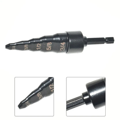 5 In1 Air Conditioner Copper Pipe Expander Swaging Drill Bit Set Electric Pipe Head Expansion Mouth Air Conditioning Repair Tool