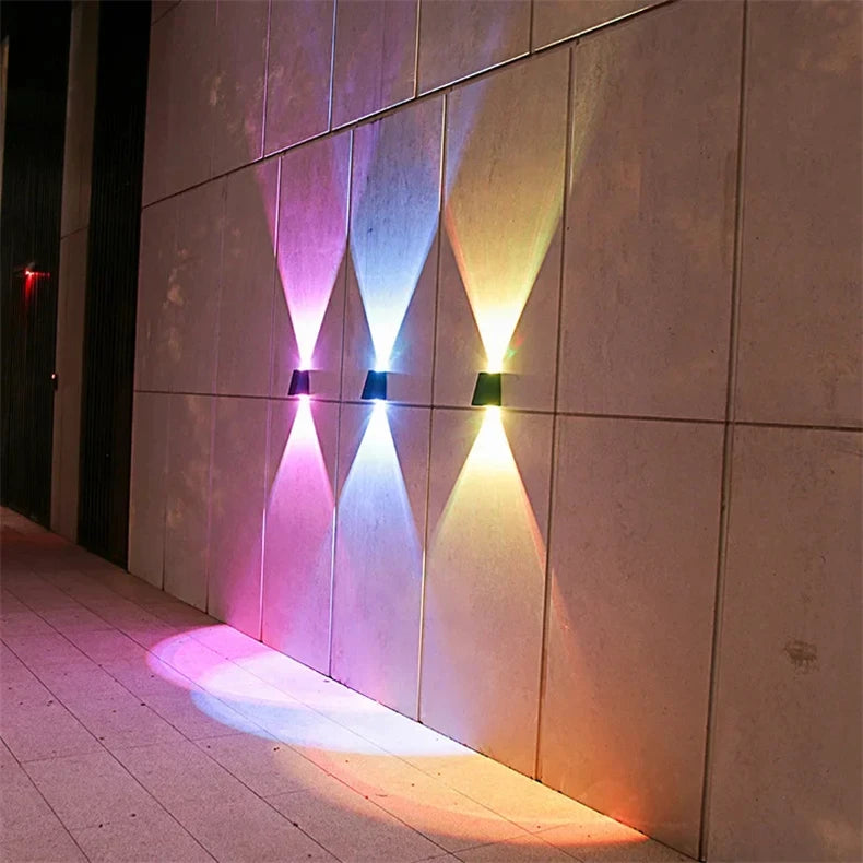 LED Solar Lights Outdoor Solar Powered Wall Lamp Waterproof Outdoor Garden Decorations Sunlight for Street Balcony Villa Lamp