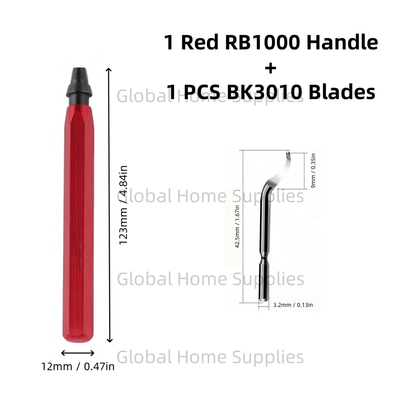 Deburring Tool Set RB1000 with Swivel Blades 1 or 11 PCS BS1010 BS1018 BK3010 BS3010 Metal Handle Deburr Tool Edge Burr Remove