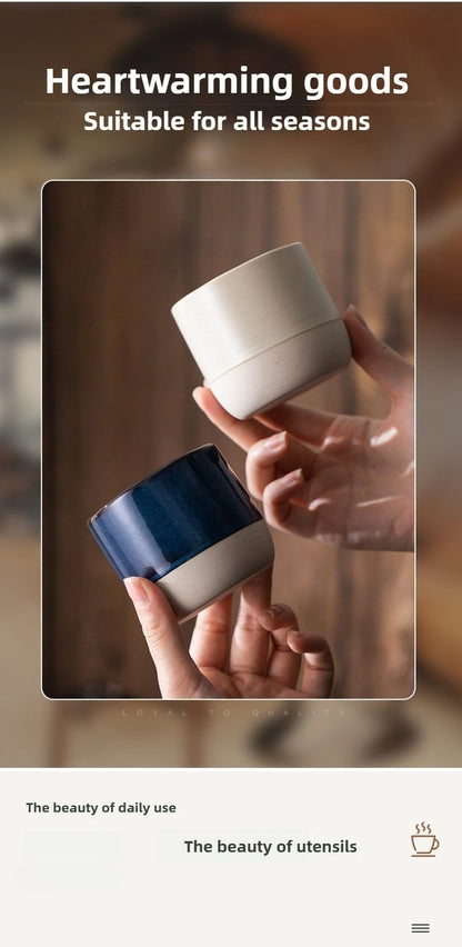 Vintage Coffee Mug 100ml 170ml 200ml ceramics Tea cup Japanese-style cafes Drinkware Stoneware Espresso for Restaurants Hotels