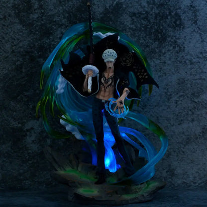 One Piece Gk Special Edition Trafalgar Law Figure Model Luminous Sculpture Display Piece Illusory Glow Collectible Toy