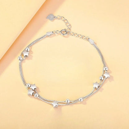 925 Sterling Silver Ball Necklace Bracelet Set for Woman Luxury Original Multi Layer Beads Jewelry Set Party Exquisite Jewelry
