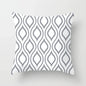 European Gray Pillowcase Geometric Pillow Cover Sofa Cushion Cover Garden Throw Pillows Hotel Outdoor Cushions car Chair 45X45cm