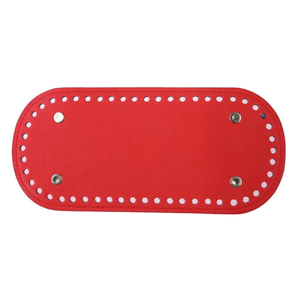 22*10Cm Oval Bottom For Knitted Bag PU Leather Bag Accessories Handmade Bottom DIY Crochet Bag Bottom Solid Color Bag Part NEW