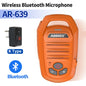 ABBREE Wireless Bluetooth Speaker Microphone Handheld Mic For Baofeng UV-28 UV-21 PRO UV-32 Quansheng UV-K6 TK11 Walkie Talkie
