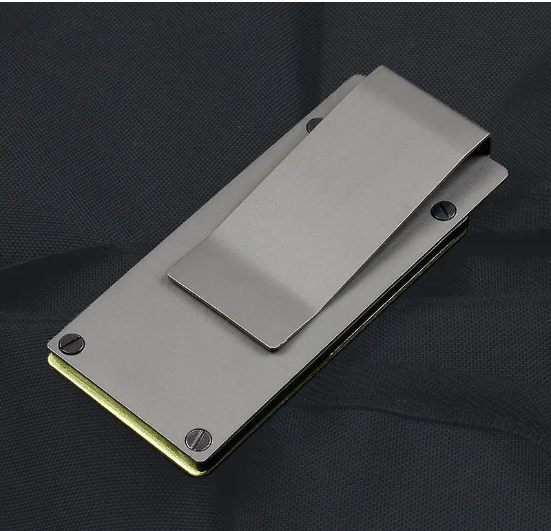 Outdoor Mini Pocket Knife Multifunctional Straight Knife Suction Card Mounted Keychain Pocket Knife Carrying Knife All Steel