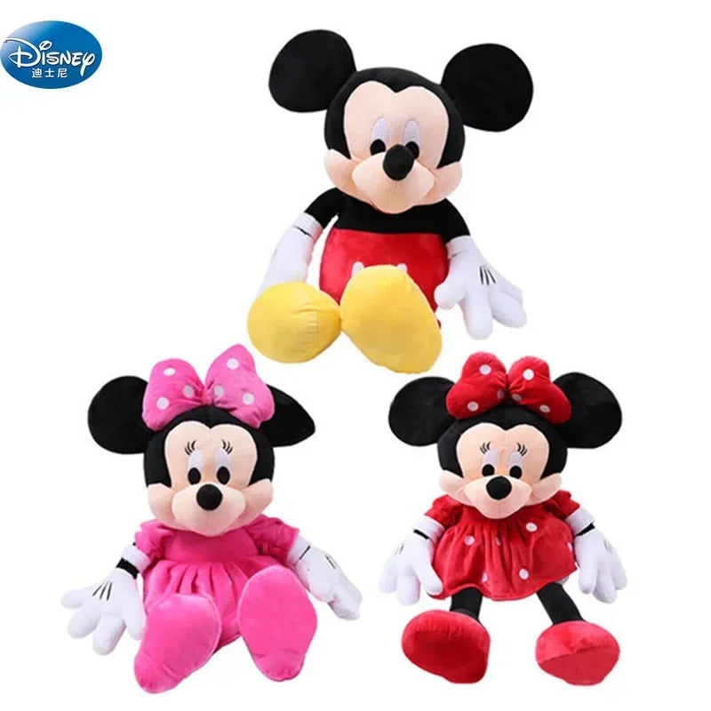 20cm Mickey Mouse Plush Toys Kawaii Anime Mickey Minnie Stuffed Plush Models Decoration Dolls for Boys Girls Birthday Gifts