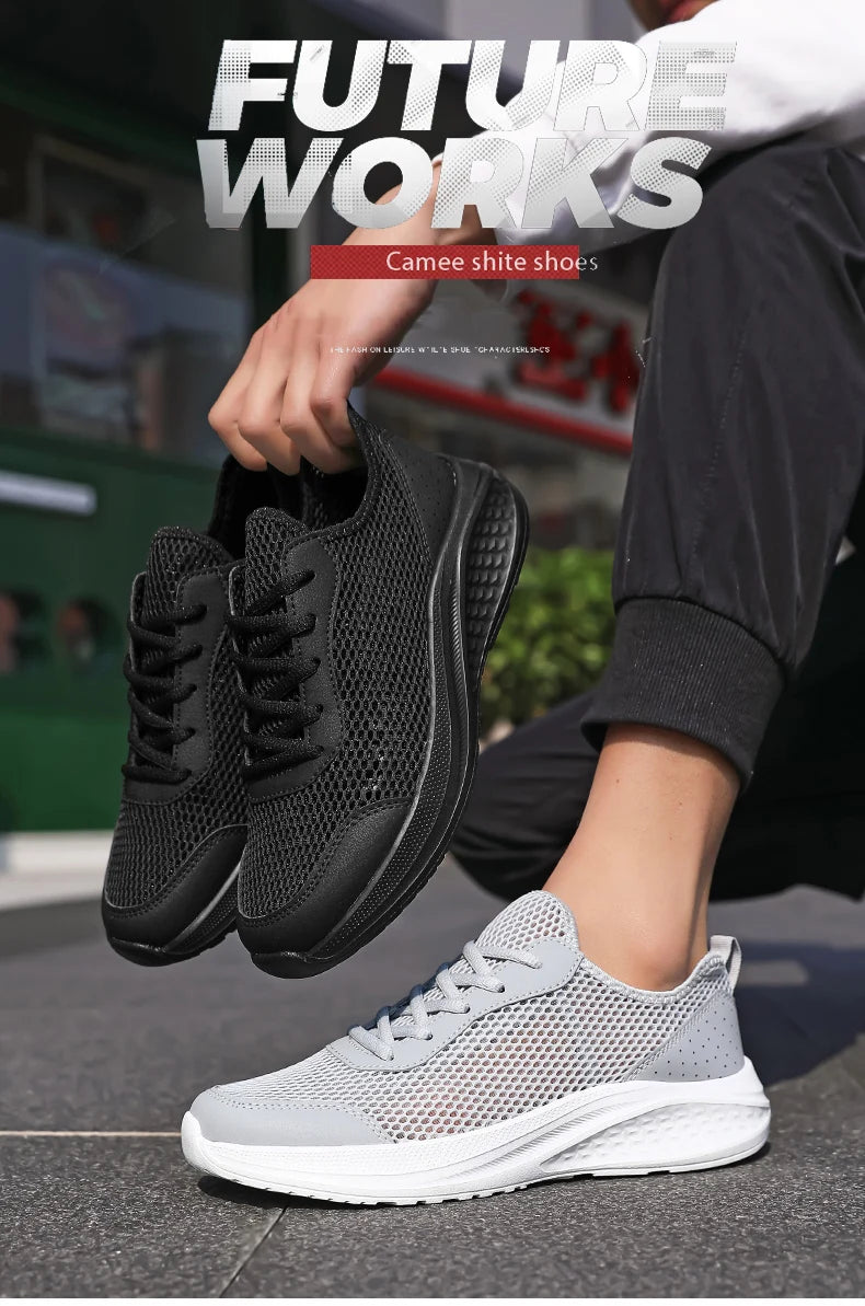Men Shoes Mesh Breathable New Casual Shoes Men Sneakers Light breathable Walking Tenis Shoes Zapatillas Hombre Size 39-46
