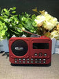 Mini Portable FM Radio Multifunctional Radios Bluetooth Speaker Recorder with LED Display Folder Switching TF Card U Disk Play