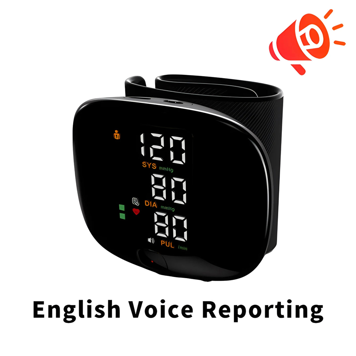 Sphygmomanometer Wrist Type Health Test BP Household instrument Blood Pressure Digital Monitor Heart Rate Health Measurement