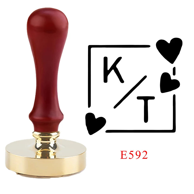 Logo Customize Clay Seal Set -22/25/30/35/40/50mm Customizable Pottery Design Craft Tool for Pottery Ceramic Custom Letter Stamp
